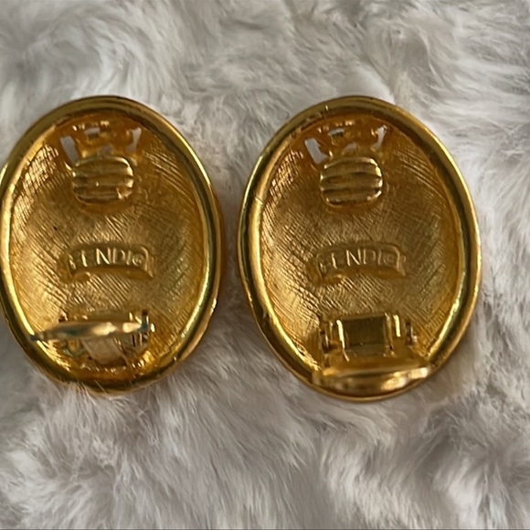 Fendi Jewelry Fendi Debonair Vintage Clipon Signed Faux Pearl